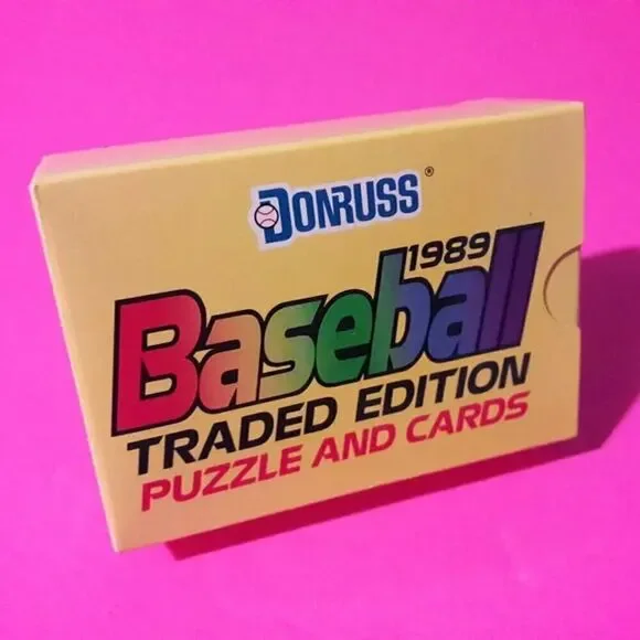 1989 DONRUSS Baseball Traded Edition. Complete Set In Factory Cello Wrap - Picture 2 of 5